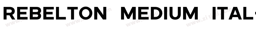 Rebelton medium ital字体转换